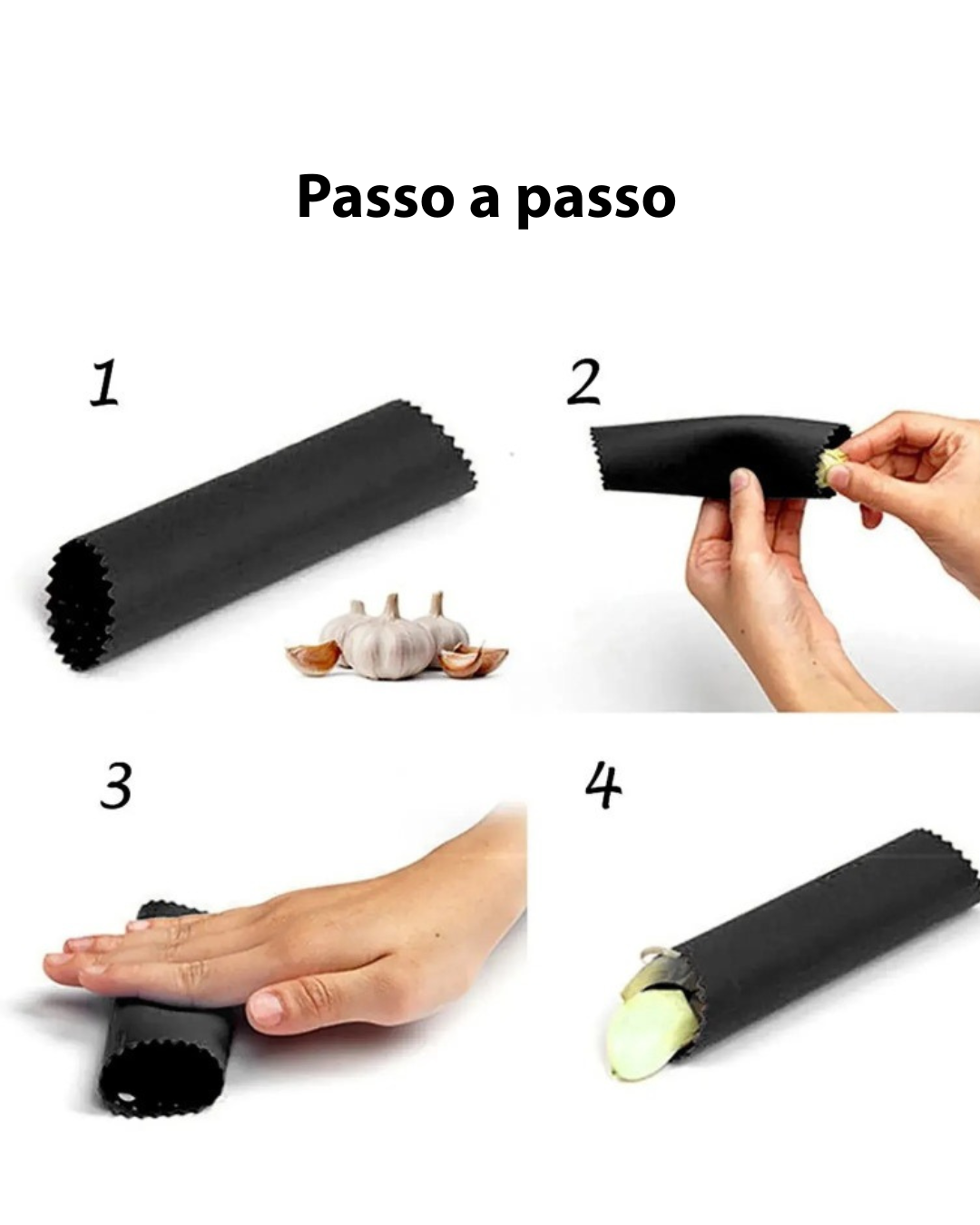 Descascador de Alho em Silicone