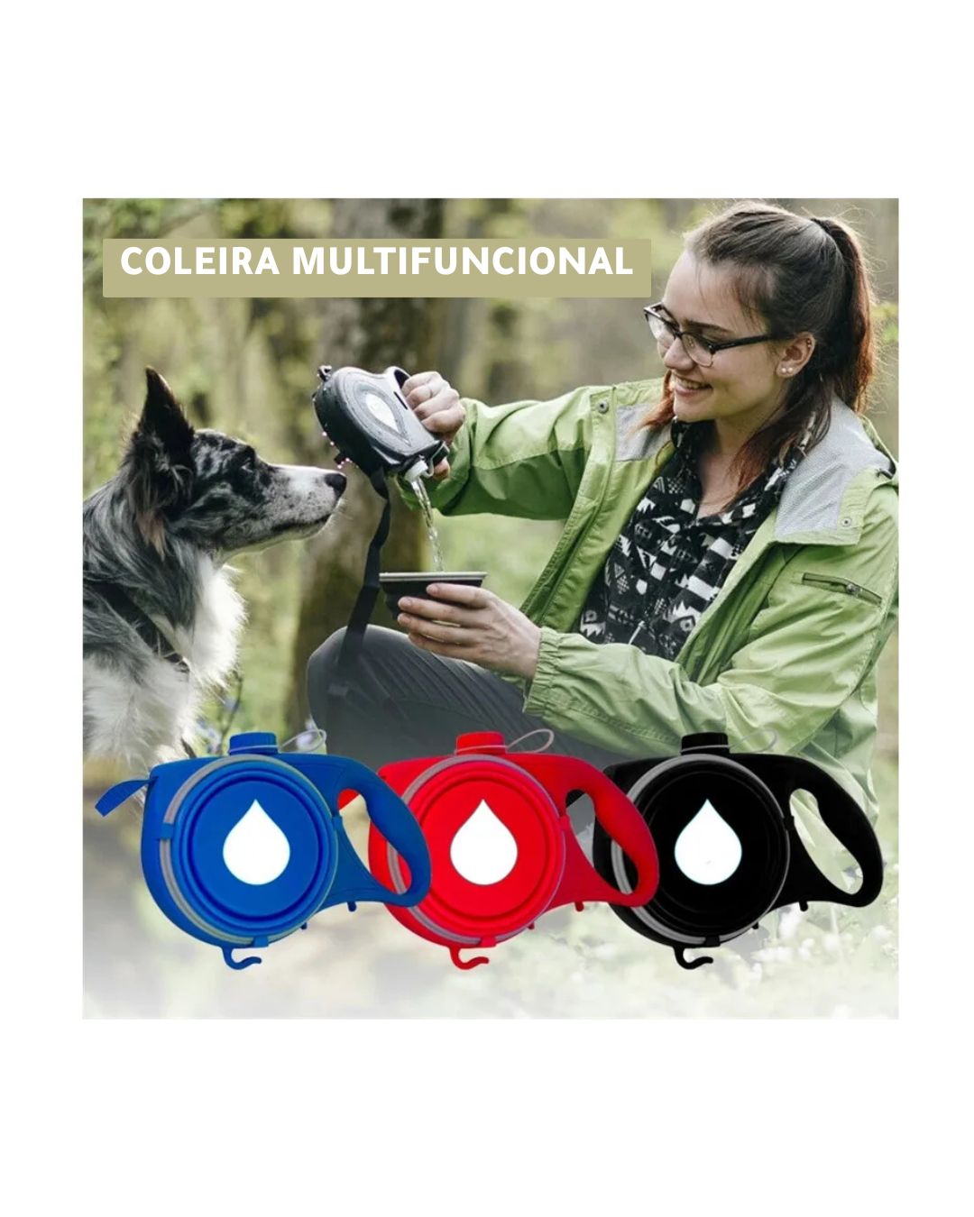 Coleira Multifuncional para Cães
