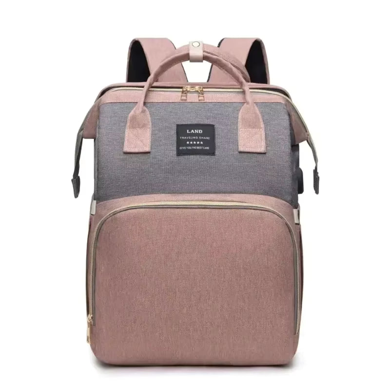 Mochila com Trocador Portátil e Mini Berço 3 em 1