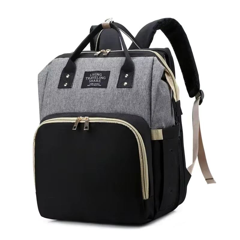 Mochila com Trocador Portátil e Mini Berço 3 em 1